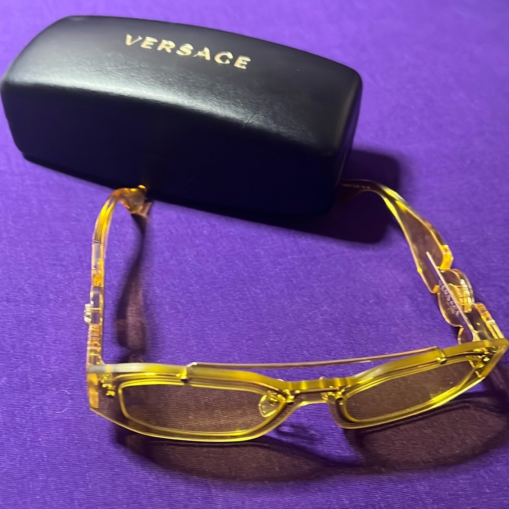 Versace yellow clear glasses